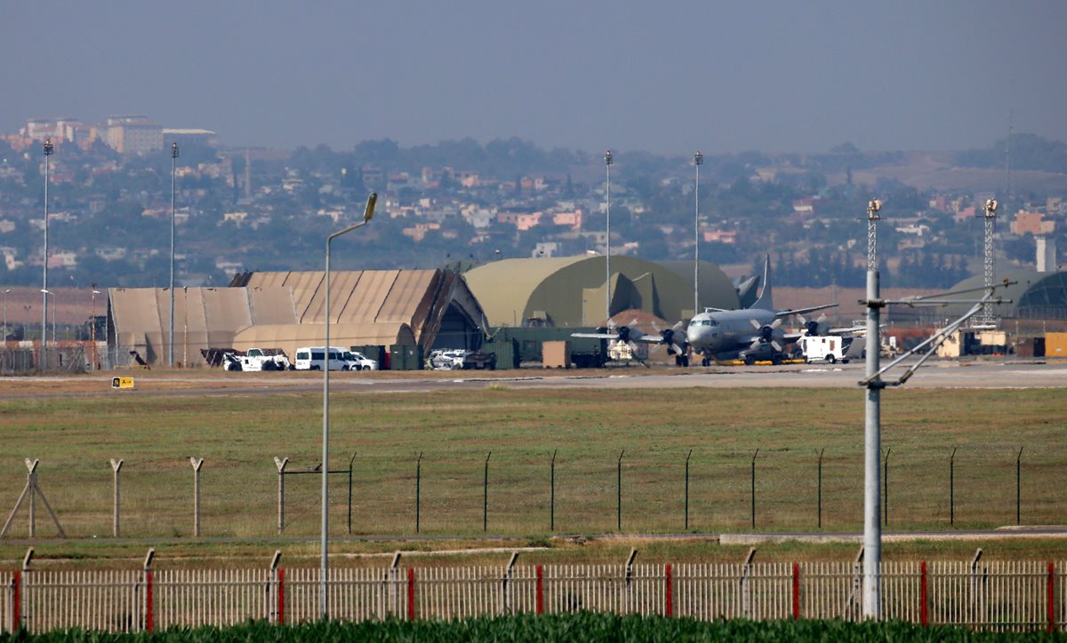 La base aérea de Incirlik en Turquía en una fotografía de julio del 2015. (Foto Prensa Libre: AFP).