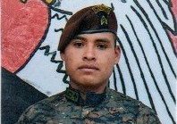 Sargento Diego Brito Escobedo, víctima de incendio forestal en Huehuetenango. (Foto Prensa Libre: Cortesía Ejército de Guatemala)