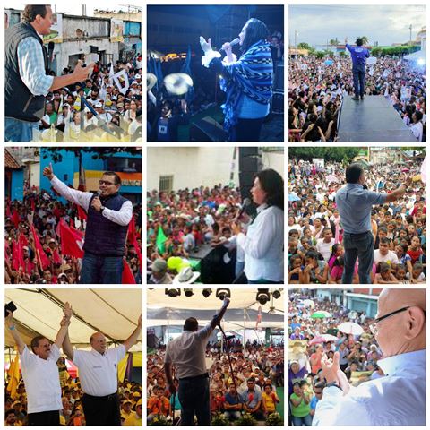 Los partidos realizaron su cierre de campaña desde el pasado domingo hasta hoy al medio día. (Foto Prensa Libre)