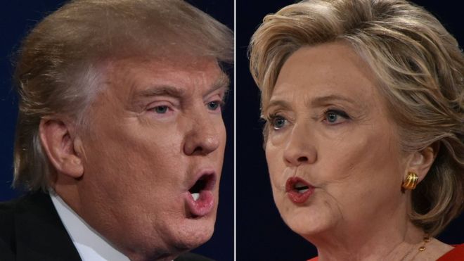 Donald Trump y Hillary Clinton intensifican sus campañas en la recta final hasta las elecciones del próximo 8 de noviembre. (Foto Prensa Libre: AFP)