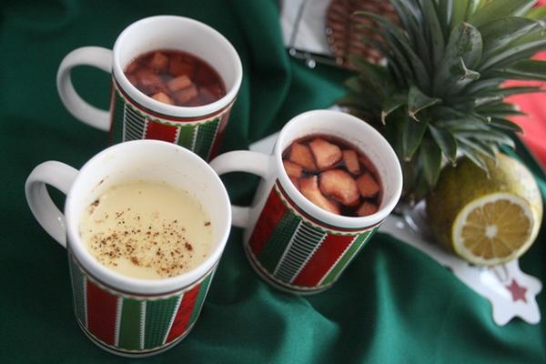 El ponche  de huevo y los de frutas son tradicionales en la cultura gastronómica nacional (Foto Prensa Libre: BILLY QUIJADA).