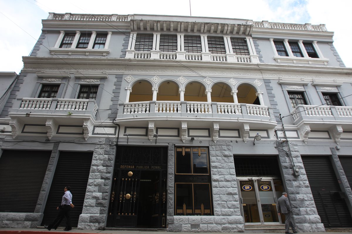 Fachada del Instituto de la Defensa Pública Penal. (Foto Prensa Libre: Hemeroteca PL)