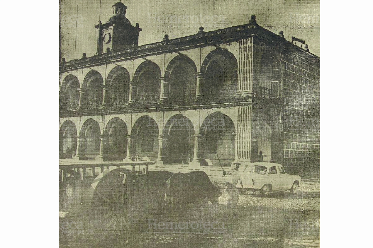 Municipalidad de Antigua Guatemala en la década de los sesenta. Foto:Hemeroteca PL