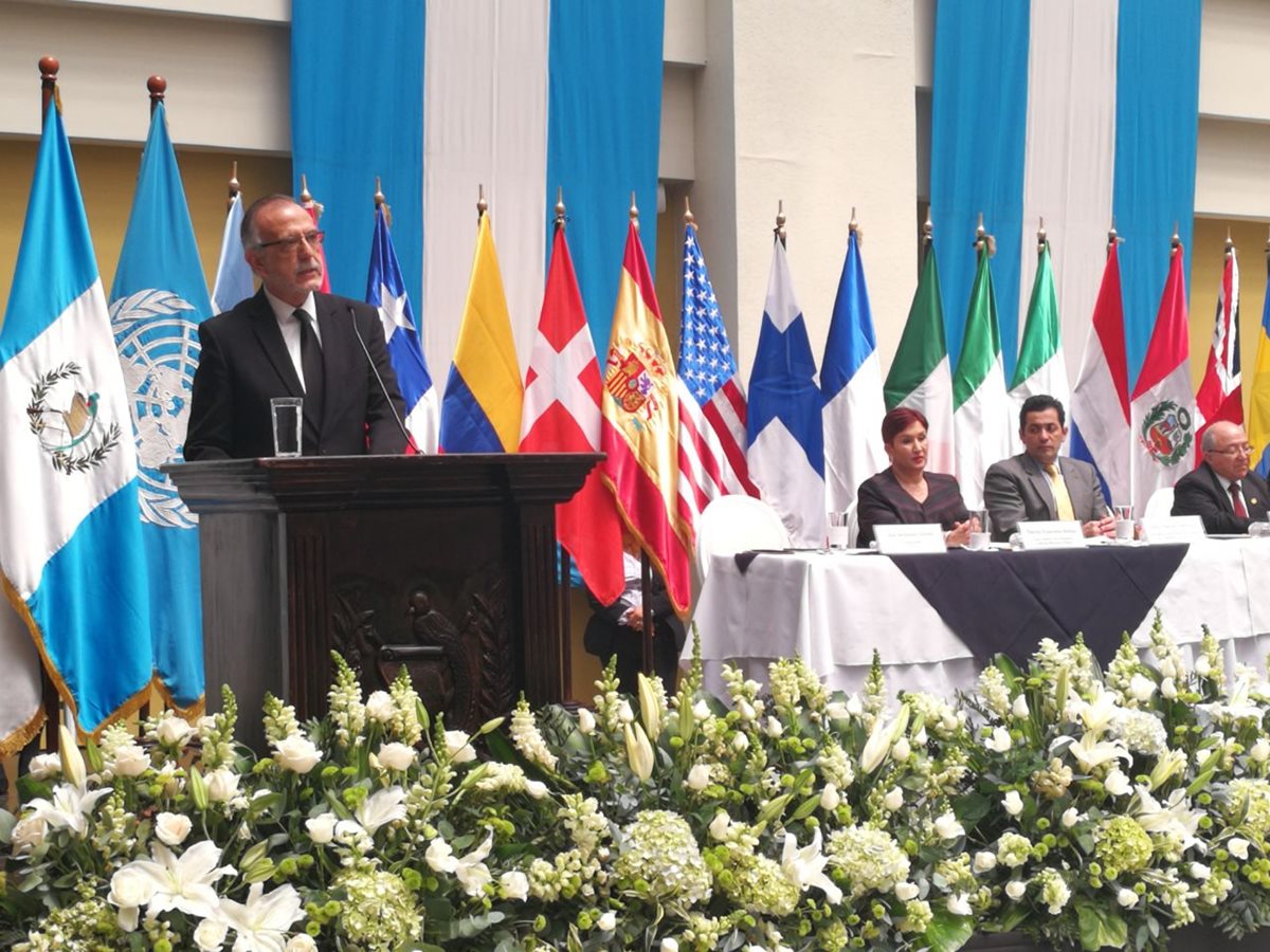 Iván Velásquez, jefe de la Cicig, destacó los objetivos del mandato de la comisión, los cuales "algunos sectores no los han entendido", según dijo.(Foto Prensa Libre: Esbin García)