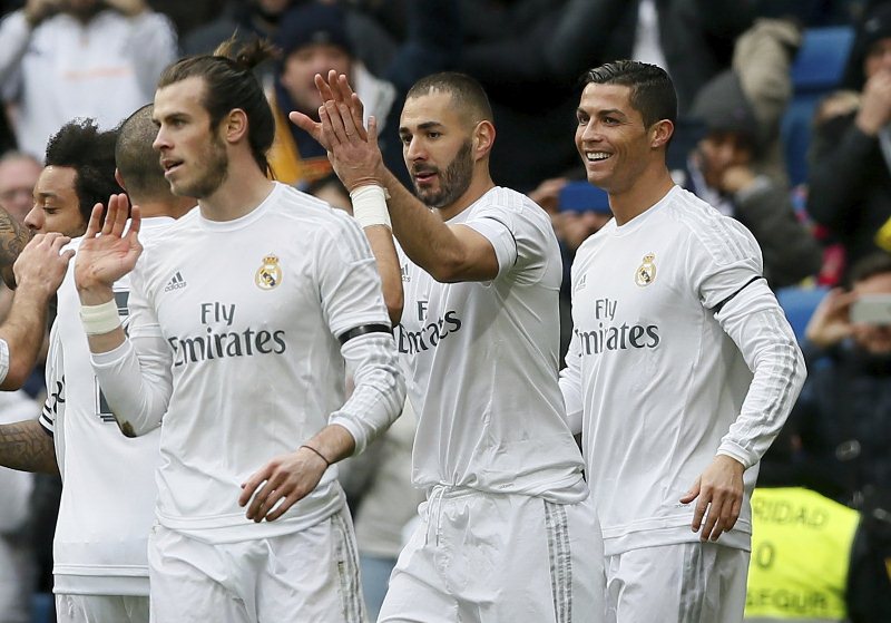 El Real Madrid goleó de la mano de Bale, Benzemá y Cristiano. (Foto Prensa Libre: AFP)