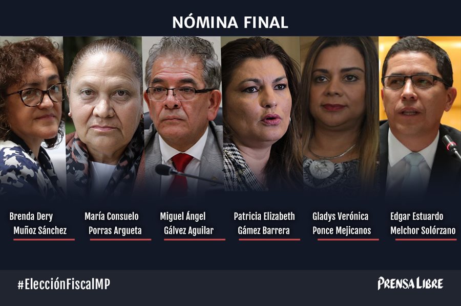 La Comisión de Postulación eligió a los seis candidatos para fiscal General y jefe del Ministerio Público. (Foto HemerotecaPL)