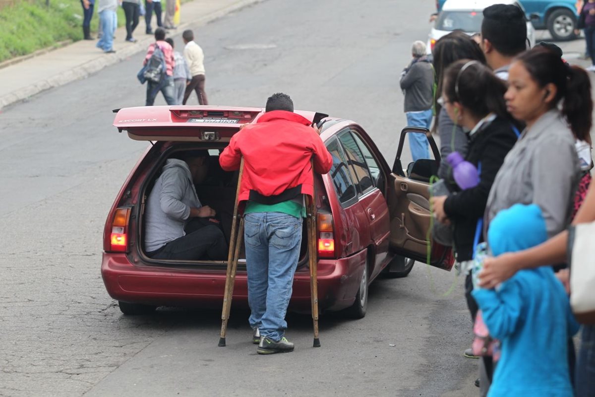 Transportes alternos también fueron utilizados por las personas.