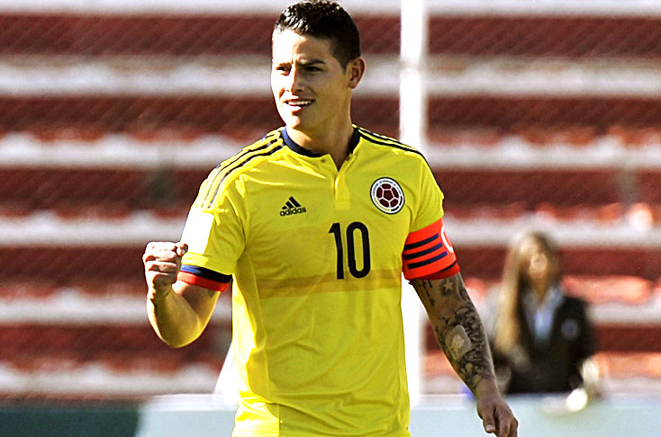 James Rodríguez es parte del grupo de Colombia que disputará la Copa América Centenario. (Foto Prensa Libre: Hemeroteca)