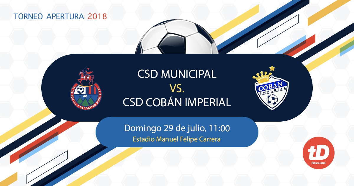 Municipal y Cobán inauguran su participación en el Apertura 2018 este mediodía en el Manuel Felipe Carrera. (Foto Prensa Libre: TodoDeportes)