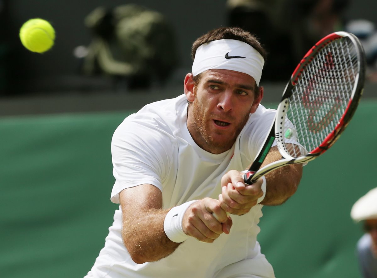 Del Potro arrancó con buen pie su travesía por Wimbledon. (Foto Prensa Libre: AP)