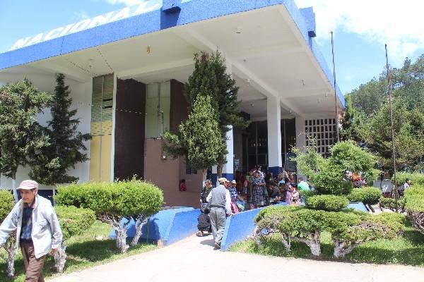 Hospital Nacional de  Totonicapán, donde se atienden más casos de enfermedad.