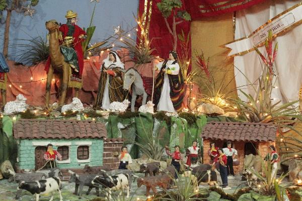 Detalle del nacimiento de la familia Ordóñez, de la aldea San Ignacio, Salamá, Baja Verapaz.