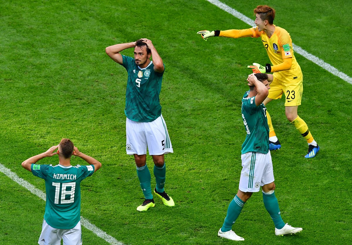 Alemania queda eliminada de la Copa del Mundo al caer contra Corea del Sur. (Foto Prensa Libre: AFP)