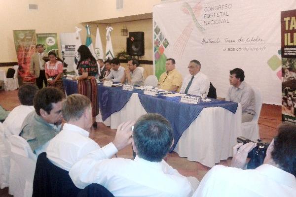 Autoridades de Gobierno y de Fundaeco hablan acerca del proyecto de reforestación.