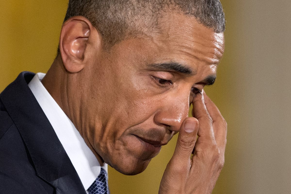 Barack Obama, presidente de EE. UU. durante la conferencia de prensa este martes. (Foto Prensa Libre: AP).