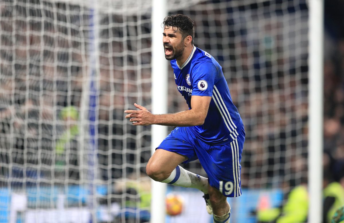 Diego Costa ha marcado 14 goles con el Chelsea durante la presente temporada. (Foto Prensa Libre: EFE).