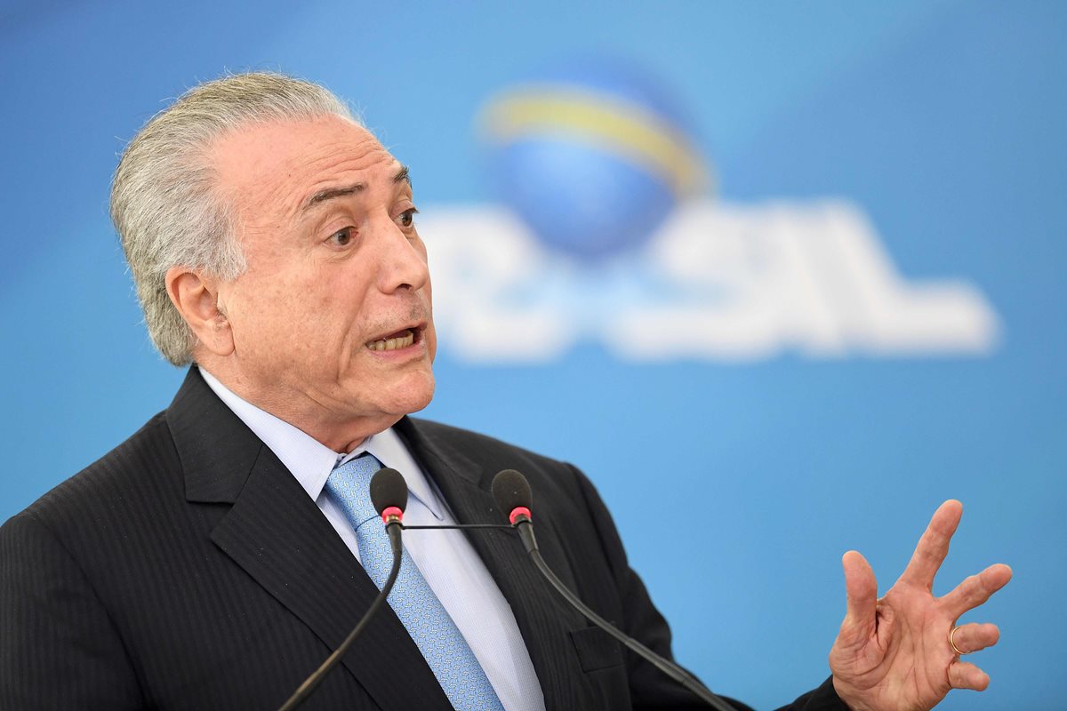 Michel Temer enfrentará la próxima semana a la justicia. (Foto Prensa Libre: AFP)