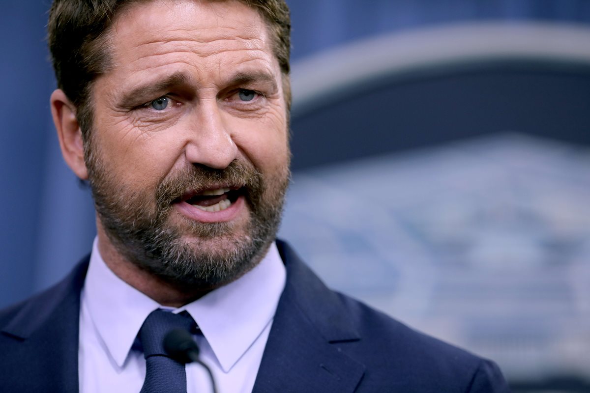 Gerard Butler para su nueva película de acción submarina 'Hunter Killer'protagonizará a un capitán de submarino estadounidense para rescatar al presidente ruso, que fue secuestrado. Foto: Chip Somodevilla/Getty Images/AFP.