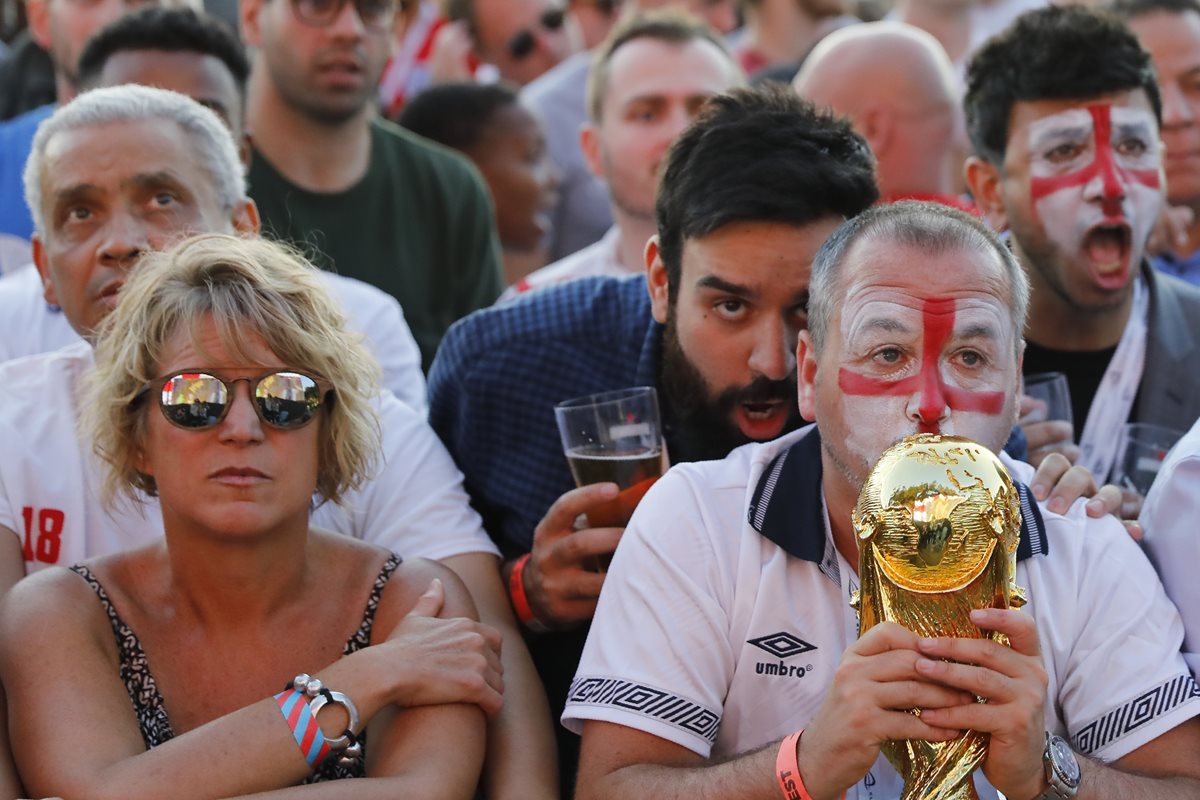 Los ingleses soñaban con alzar la Copa del Mundo.