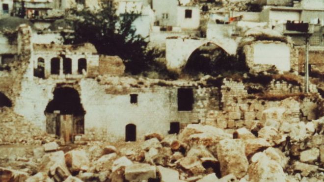 La ciudad de Hama quedó devastada tras los bombardeos. WIKIMEDIA COMMONS