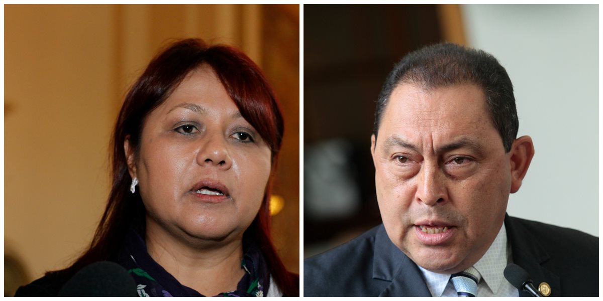 Eunice Mendizabal y Mauricio López Bonilla, extitulares del Interior. Contraloría suma 23 pesquisas en Gobernación. (Foto Prensa Libre: Hemeroteca PL)