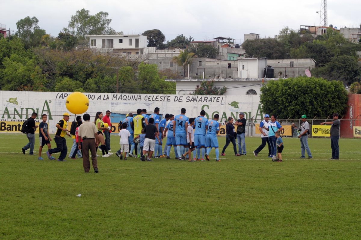 El equipo de Sanarate se quedó con los tres puntos. (Foto Prensa Libre: Hugo Oliva)