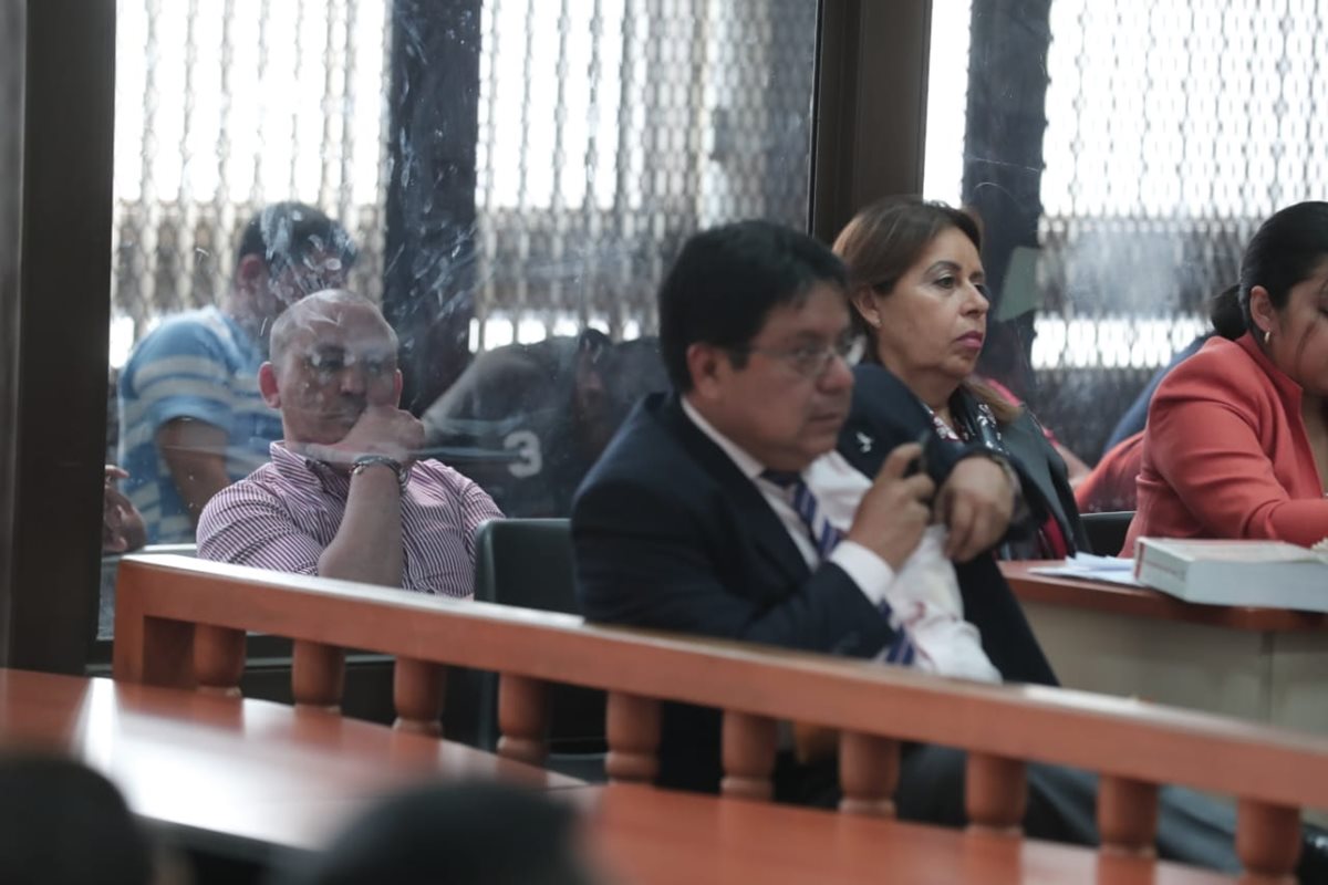 Sergio Oliverio Urrutia Guzmán, alias "El Patrón", durante la audiencia. (Foto Prensa Libre: Juan Diego González)