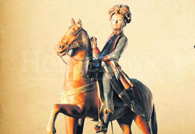 Estatua ecuestre del efímero emperador Mexicano, Agustín de Iturbide. (Foto: Hemeroteca PL)