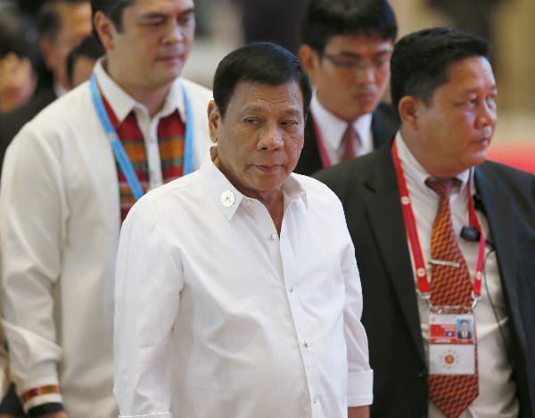 Rodrigo Duterte asiste a la cumbre de la Asociación de Naciones del Sureste Asiático (ASEAN). (Foto Prensa Libre:AFP).