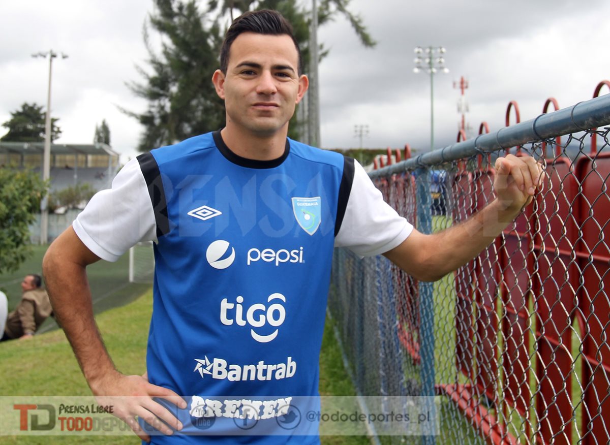 Marco Pappa se encuentra en San Vicente, con el objetivo de reencontrarse con el triunfo con la Bicolor. (Foto Prensa Libre: Edwin Fajardo)