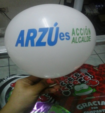 Q13 mil 500 costaron cinco mil globos con el logotipo del Partido Unionista, según los indicios presentados por el MP. (Foto Prensa Libre: Hemeroteca PL)