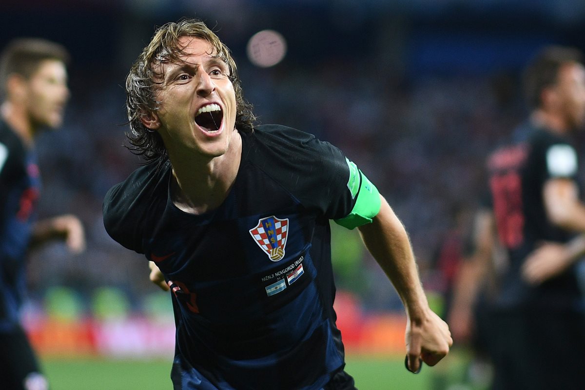 Modric jugó un gran partido y además colaboró con un golazo en la segunda parte. (Foto Prensa Libre: AFP)