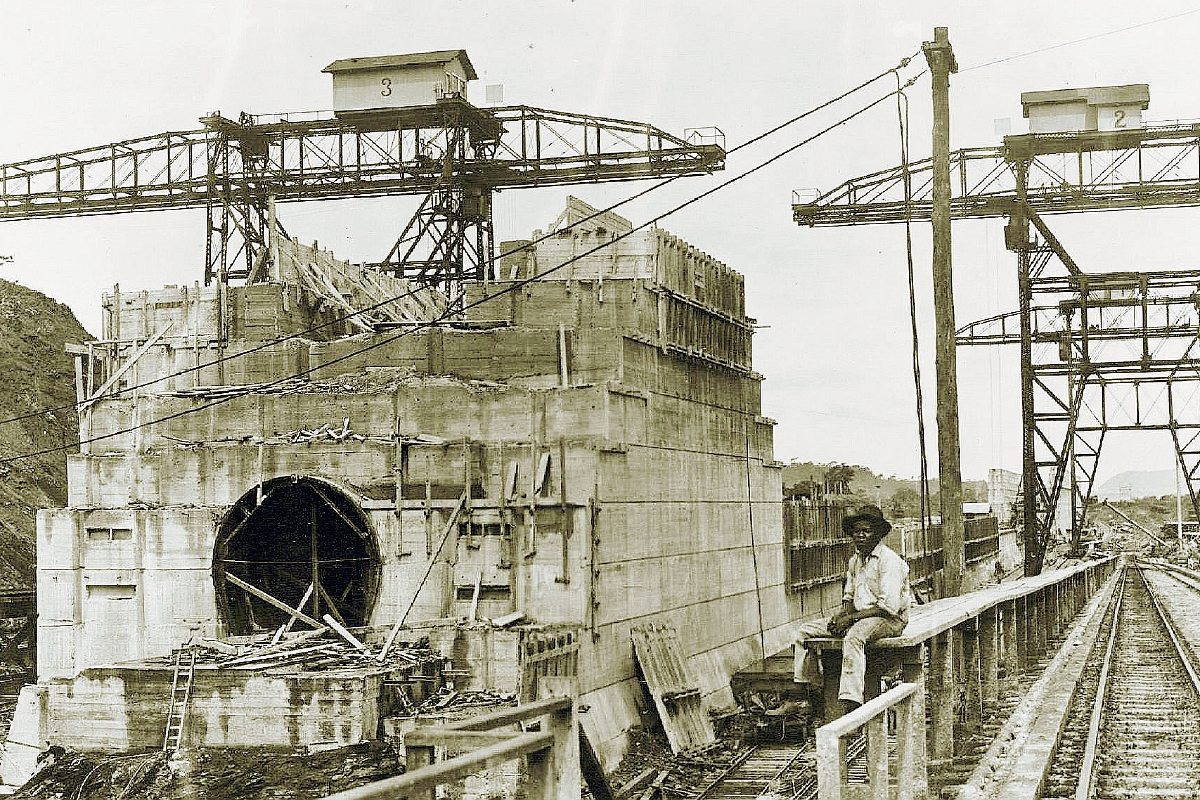 La construcción del Canal de Panamá a principios del siglo XX. (Foto Prensa Libre: Hemeroteca)