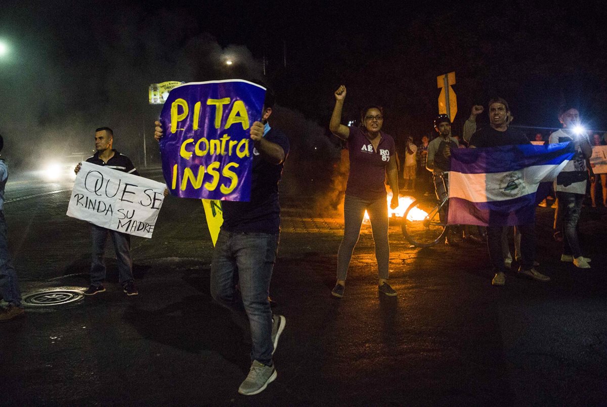 La Oficina del Alto Comisionado de la ONU para los Derechos Humanos instó a las autoridades de Nicaragua a evitar enfrentamientos con manifestantes y medios de comunicación. (Foto Prensa Libre: EFE)