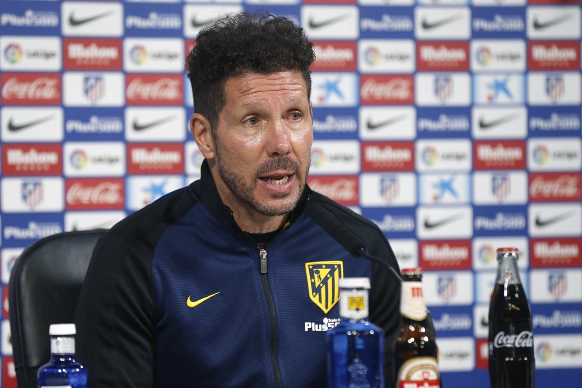 Diego Simeone sigue confiando en las capacidades de sus jugadores. (Foto Prensa Libre: EFE)