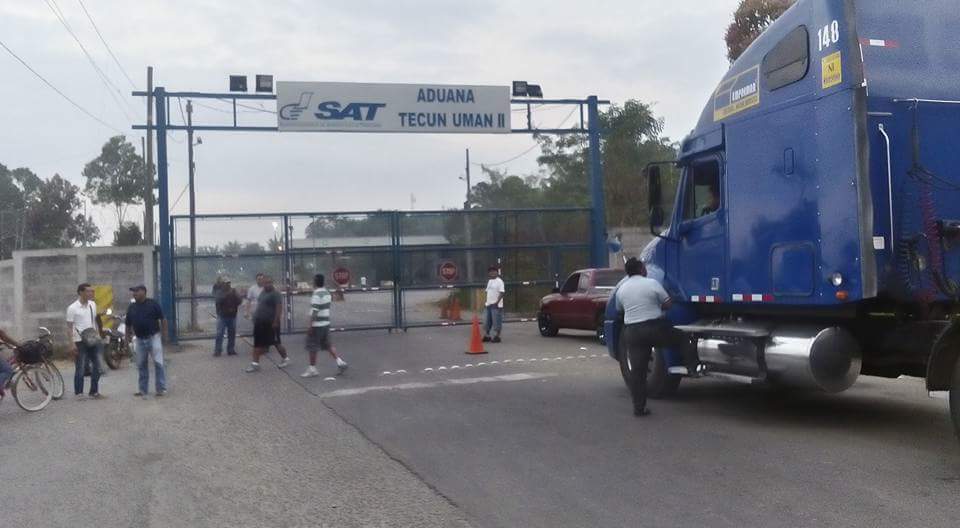 Aduana Tecún Umán II en Tecún Umán, San Marcos. (Foto Prensa Libre: Alexander Coyoy)