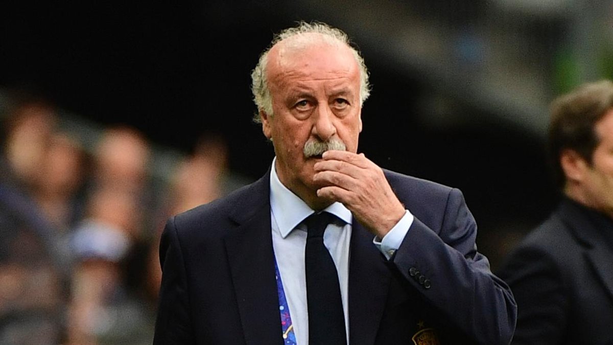 El técnico español Vicente Del Bosque habló de los problemas legales de Cristiano Ronaldo y Lionel Messi. (Foto Prensa Libre: AFP)