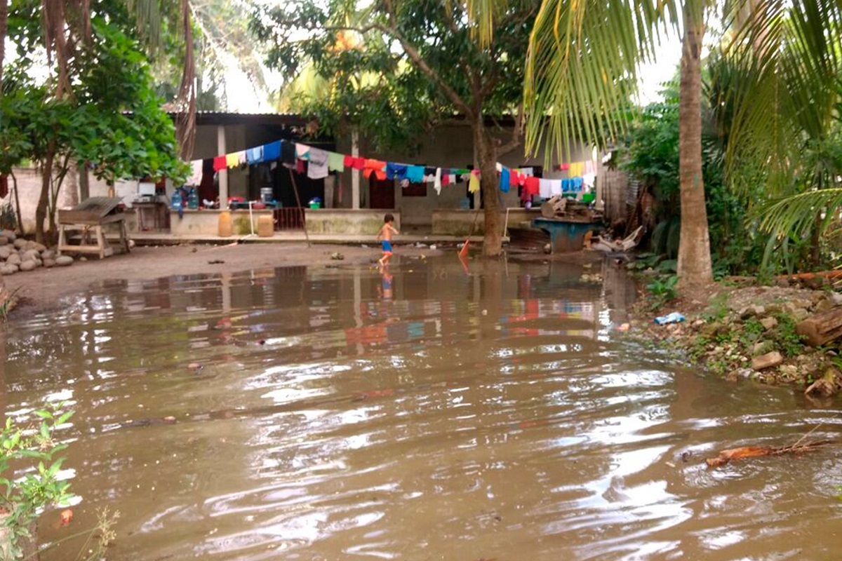 La zona costera de San Marcos, es la más propensa a inundaciones por el desbordamiento de los ríos. (Foto Prensa Libre: Whitmer Barrera)