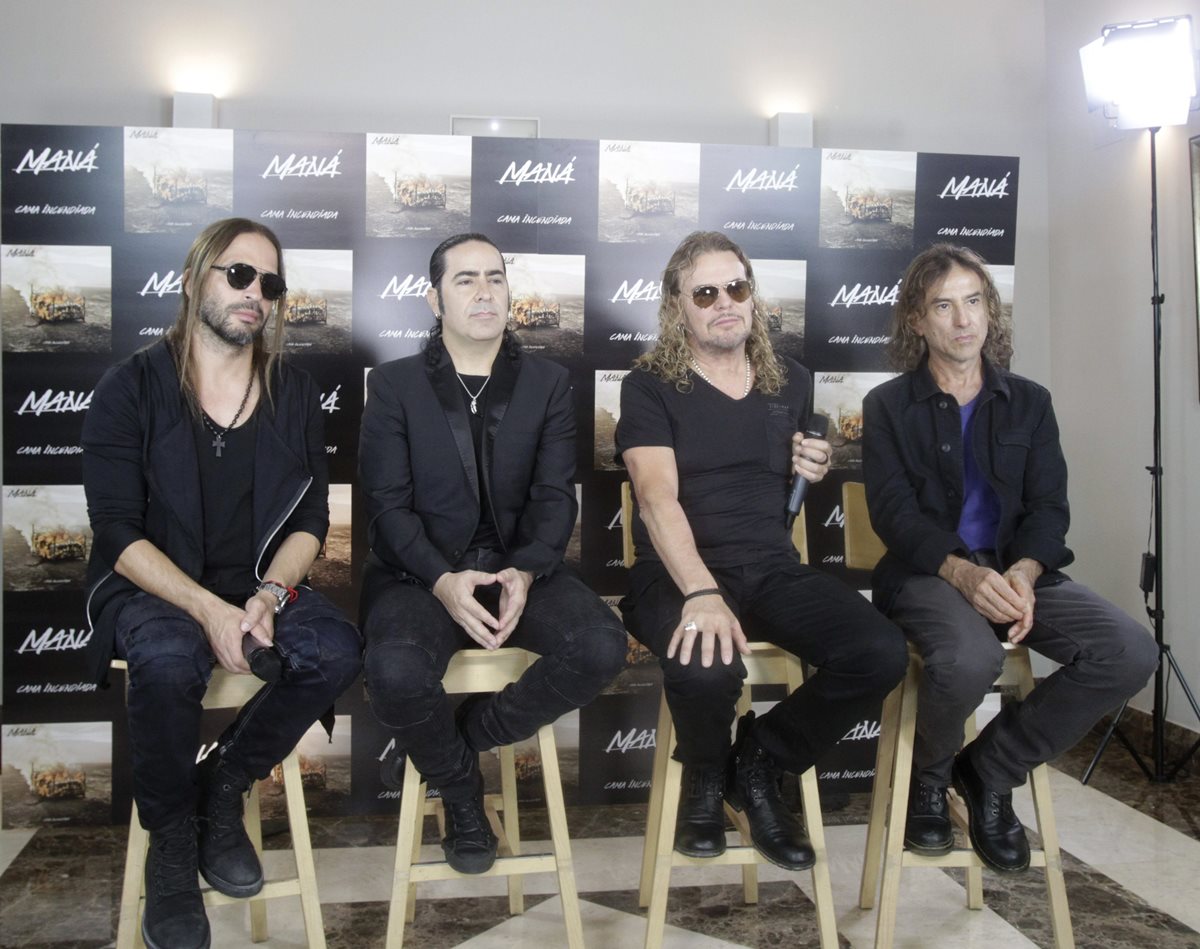 Maná realiza gira en España y promociona el álbum Cama incendiada. (Foto Prensa Libre: EFE)