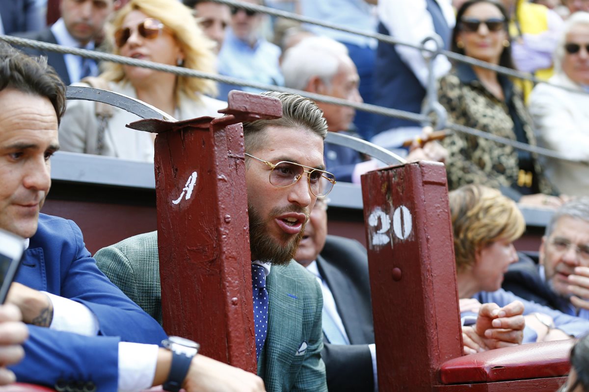 Sergio Ramos acudió a una corrida de la feria de San Isidro el pasado miércoles. (Foto Prensa Libre: EFE)