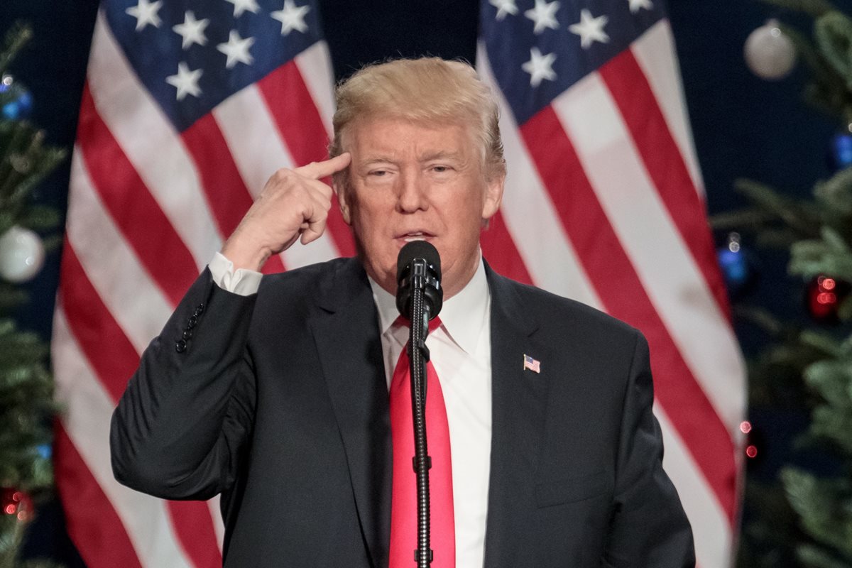 La reforma fiscal fue prometida por el presidente de EE. UU., Donald Trump, en su campaña electoral. (Foto Prensa Libre: AFP)