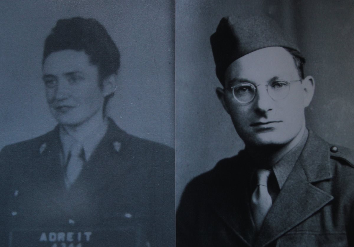 Pierre y Laurie Bonin, durante la guerra. (Foto Prensa Libre: Paulo Raquec)