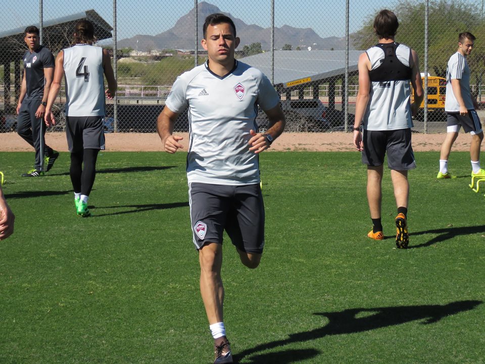 El volante nacional espera un llamado a la Selección Nacional. (Foto Prensa Libre: Rapids de Colorado)