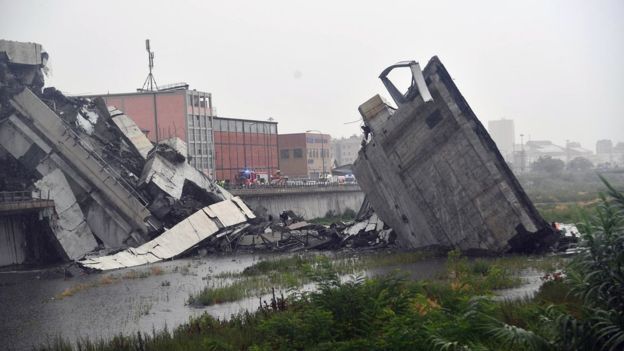 El puente Morandi se había construido en los años 60. EPA