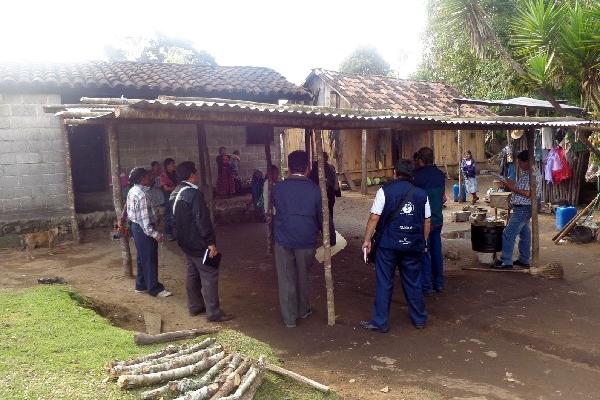 Vivienda de familia afectada.