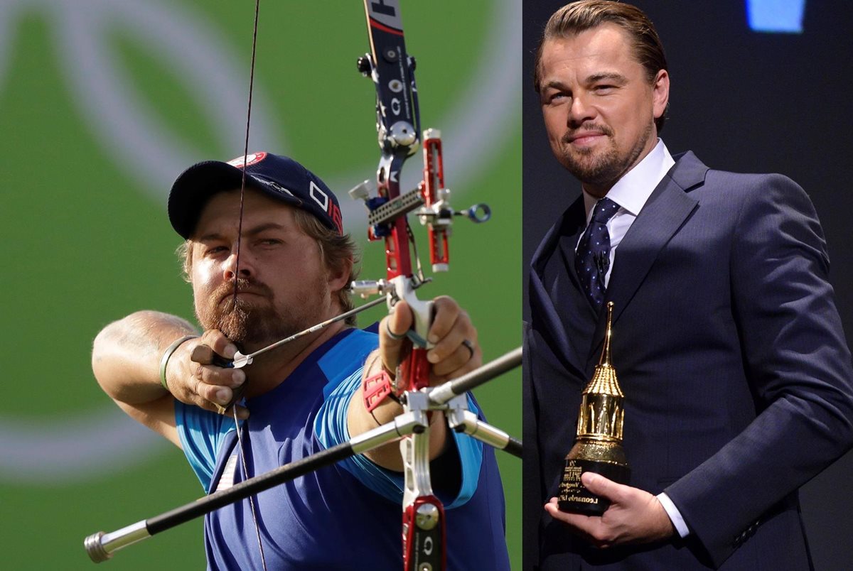 El doble de Leonardo DiCaprio surge en Río 2016. Se trata del arquero Brady Ellison. (Foto Prensa Libre: EFE)