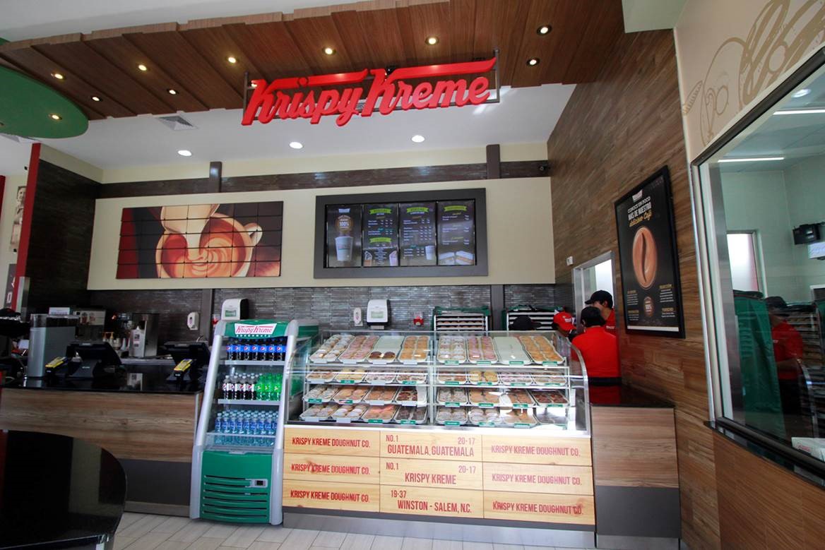 Krispy Kreme, que se estableció en el país en enero de este año. (Foto, Prensa Libre: Cortesía).