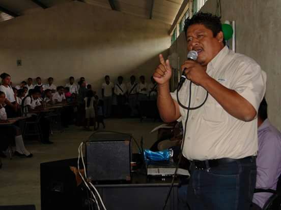 José María Cabnal Bol, alcalde de Sayaxché, Petén. Foto Prensa Libre: Rigoberto Escobar.