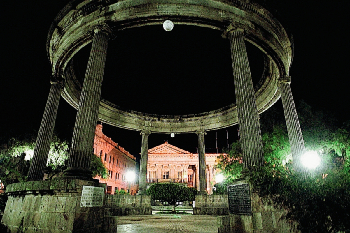 Parque Central  de Quetzaltenango (Foto Prensa Libre: Hemeroteca PL)