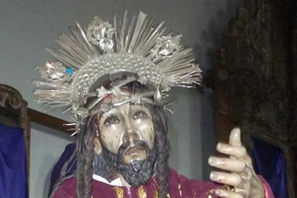 Imagen de Jesús Nazareno de Poromá, en Tecpán, Chimaltenango, será consagrada este domingo en el templo de San Francisco de Asís. (Foto Prensa Libre: José Rosales)